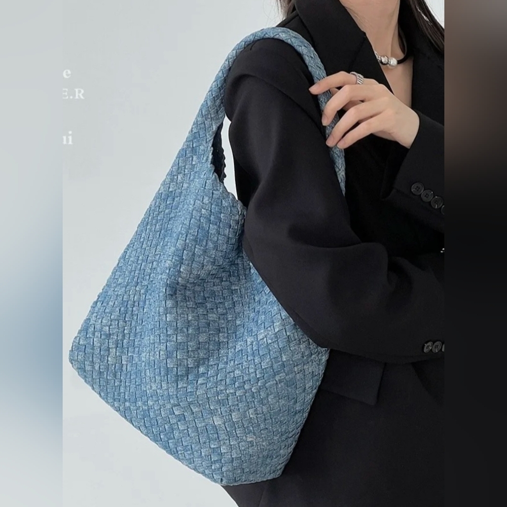 Denim Tote Bag - Picture 4 of 6